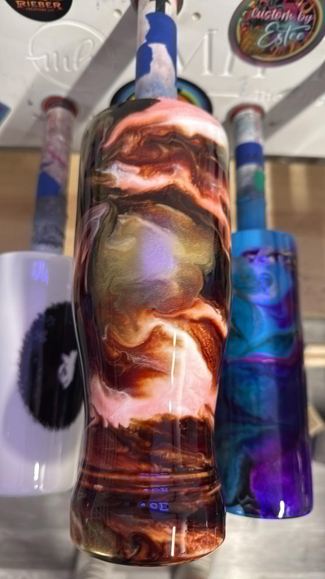1277 ~ 20oz pilsner ~ white ~ tammy c
