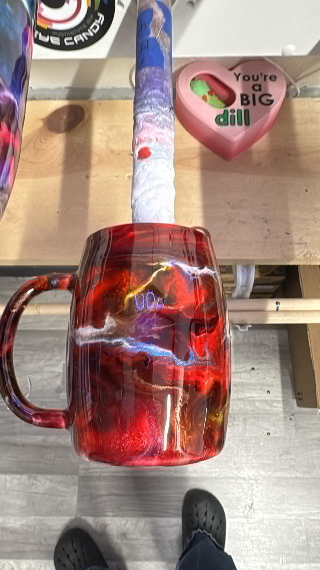 1393 ~ 14oz COFFEE MUG ~ WHITE ~ TEENA H