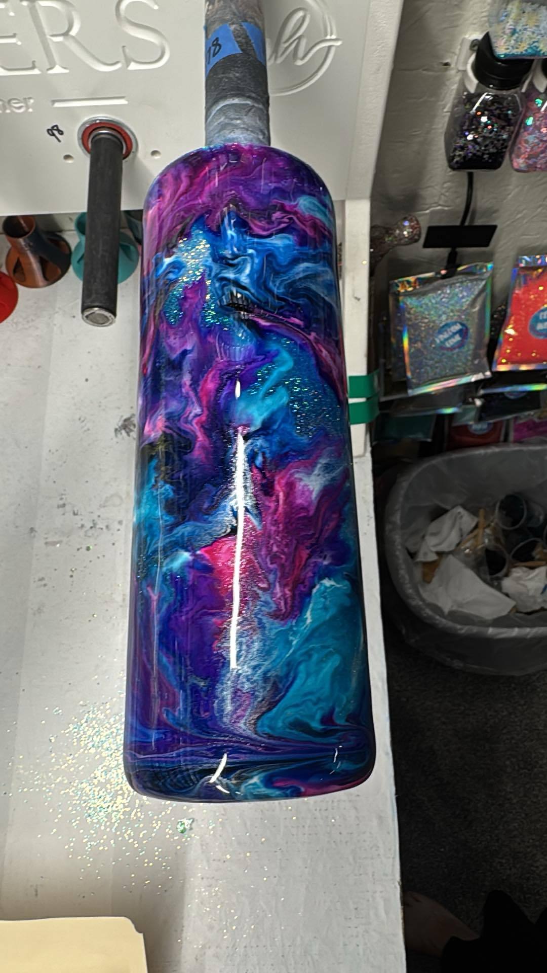 1560 ~ 20oz Skinny ~ various blue glitter D NICE