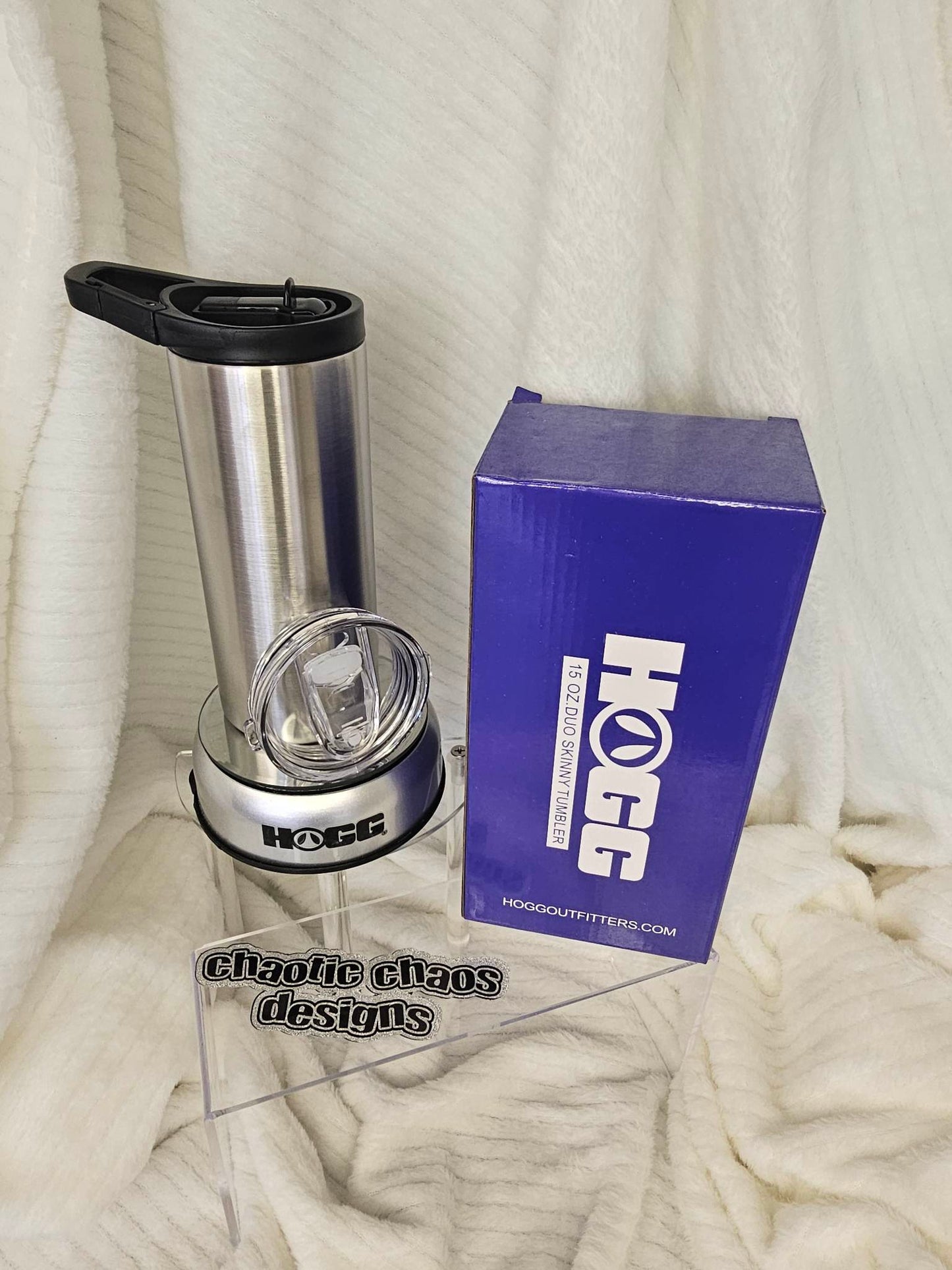 719 ~ 15oz Duo ~ STAINLESS GLOW BASE ROCK CANDY ~ AMY F