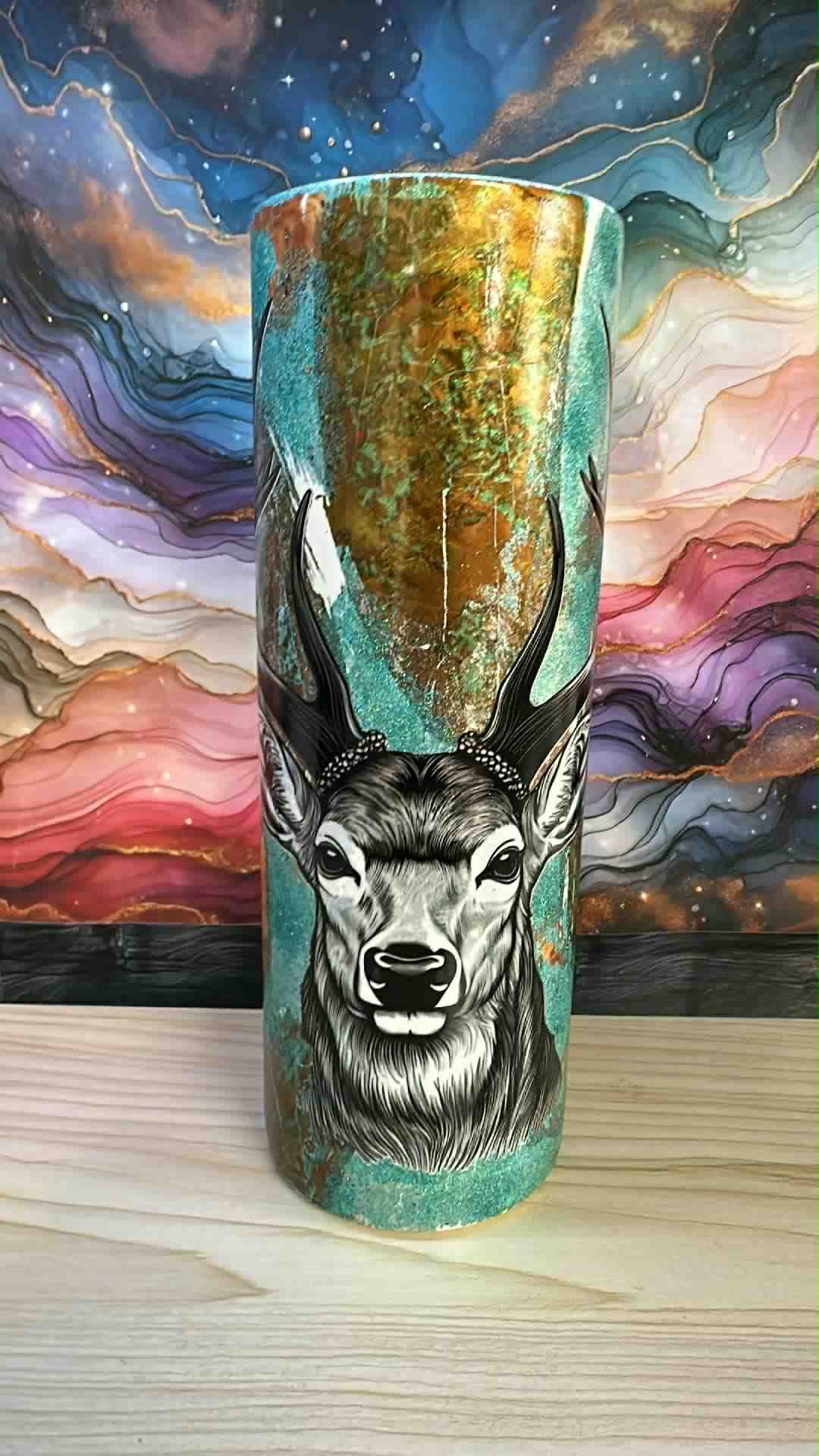 1900 ~ 20oz Skinny Duo ~ MIXED MEDIA ~ JEANNE J