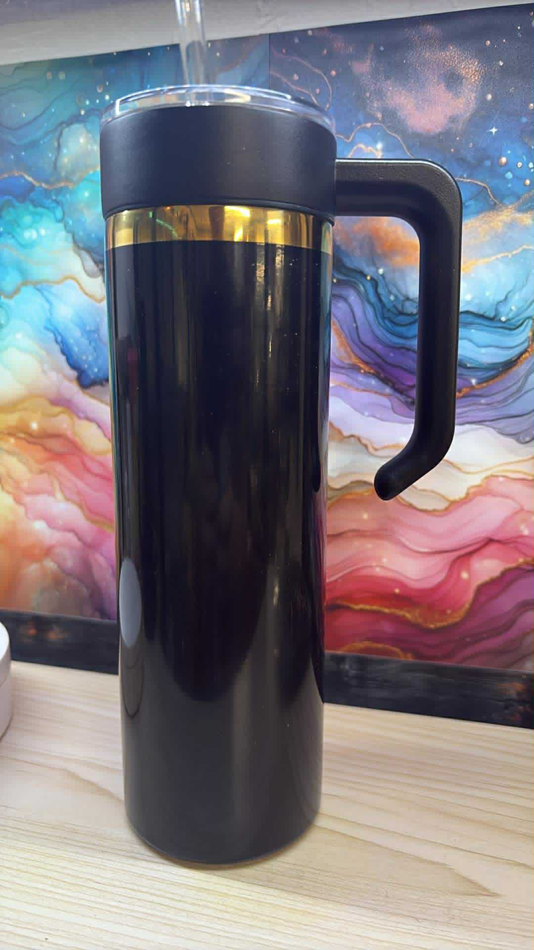 20oz SKINNY ~ TWIST SYSTEM ~ BLACK