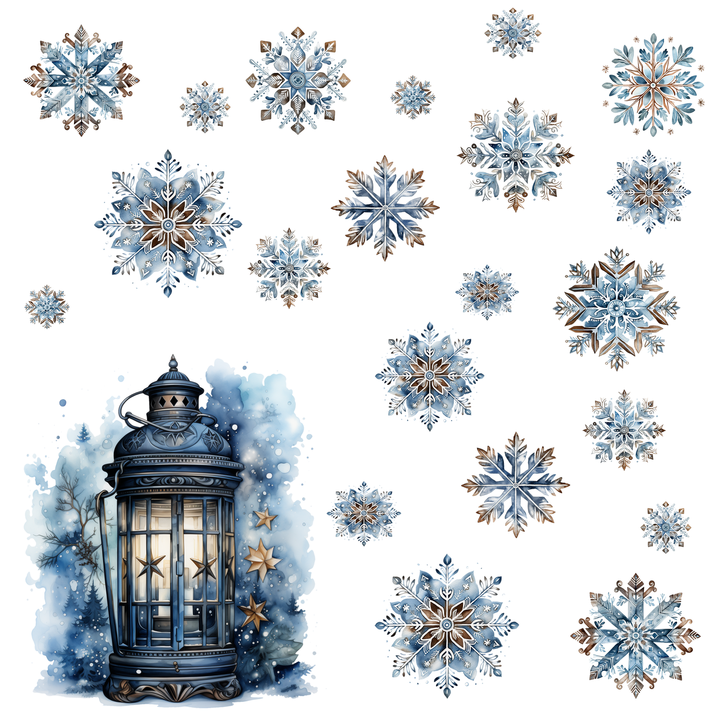 BLUE LANTERN WINTER ELEMENT SHEET