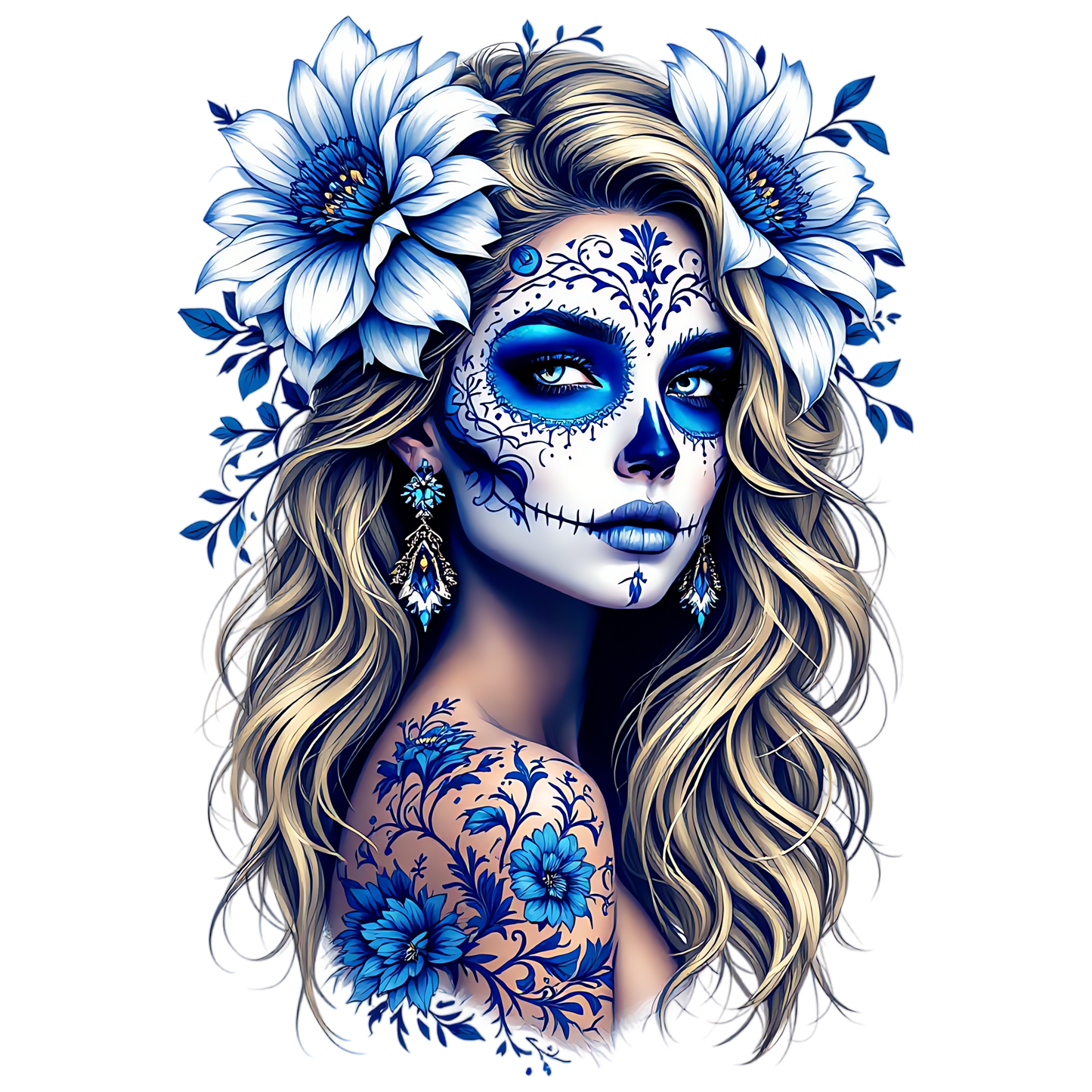 BLUE SUGAR SKULL