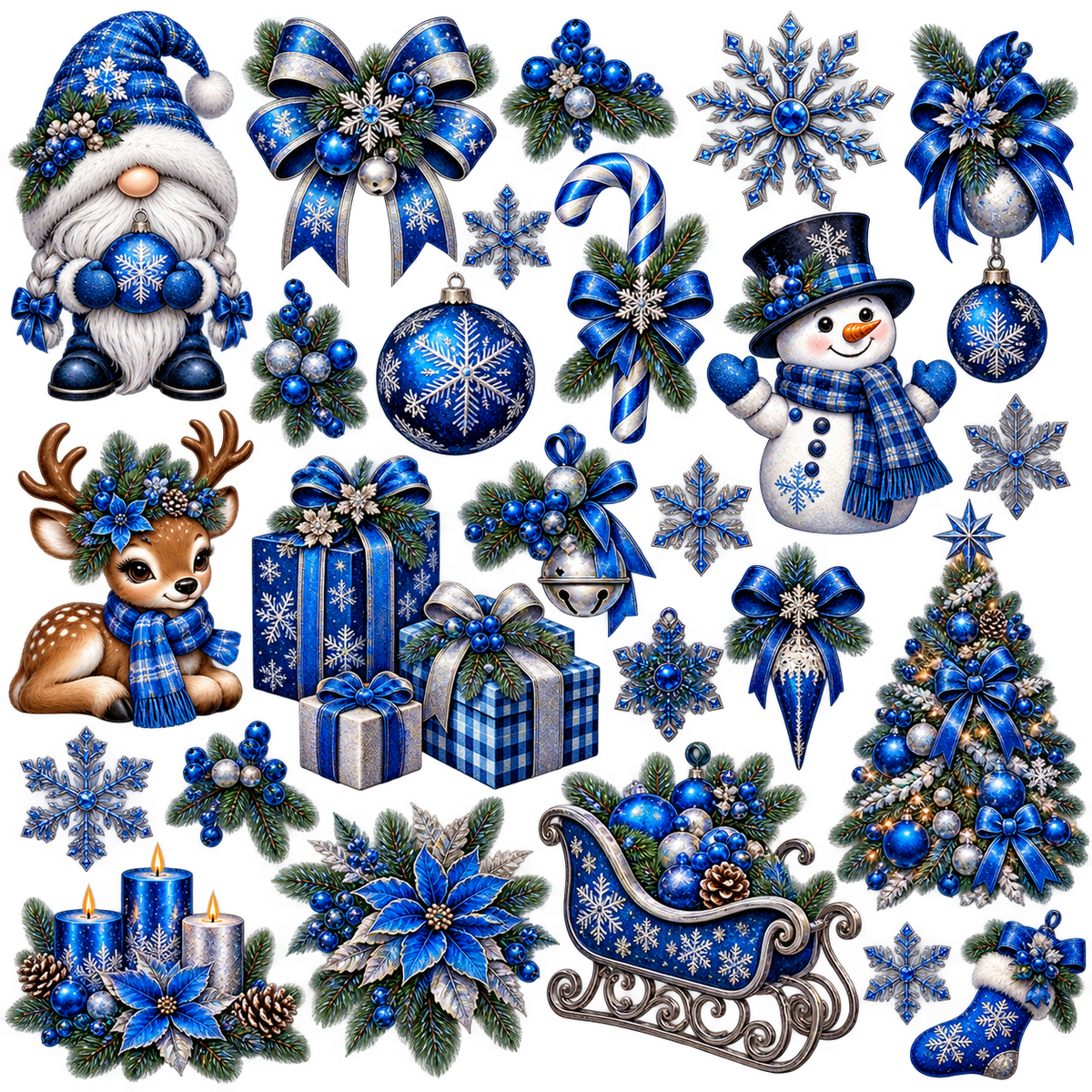 BLUE AND SILVER CHRISTMAS