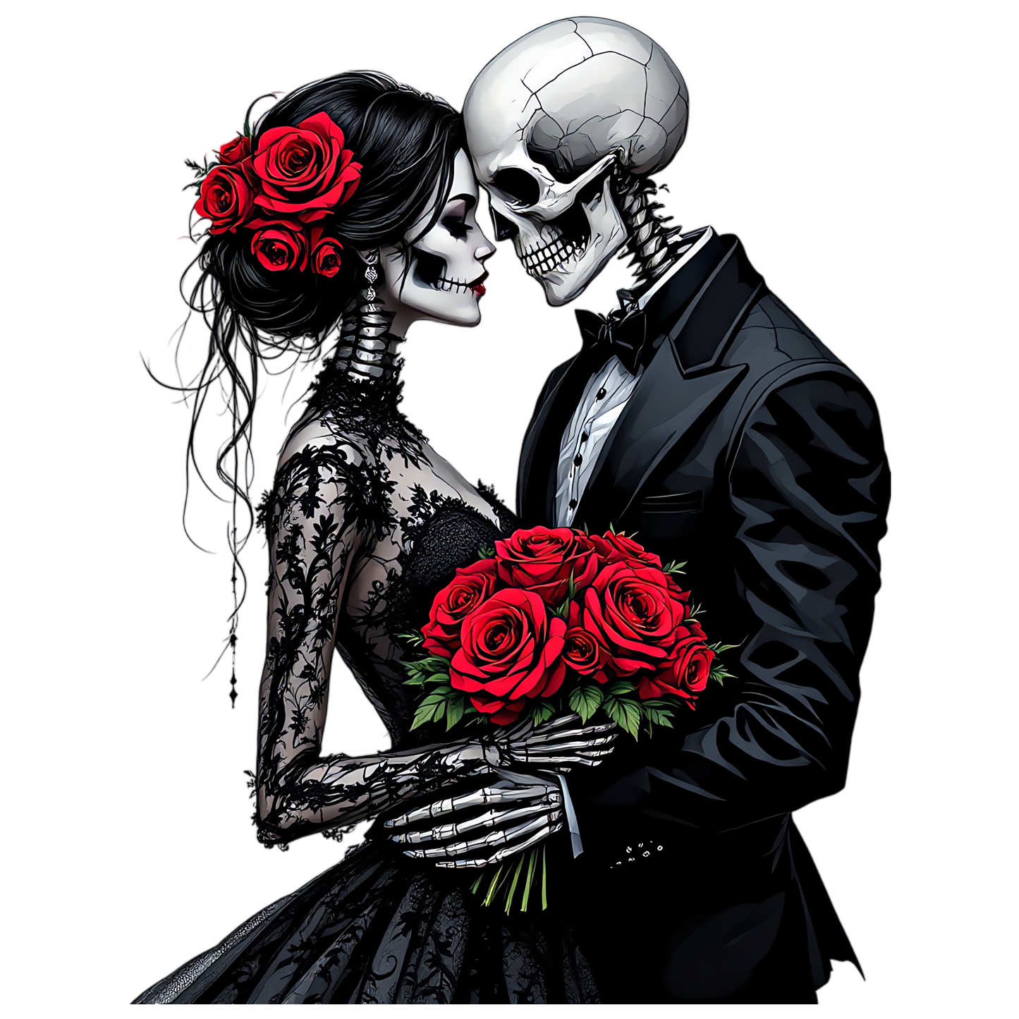 ELEGANT SKELLY COUPLE