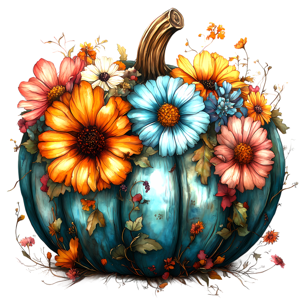 FLORAL PUMPKIN