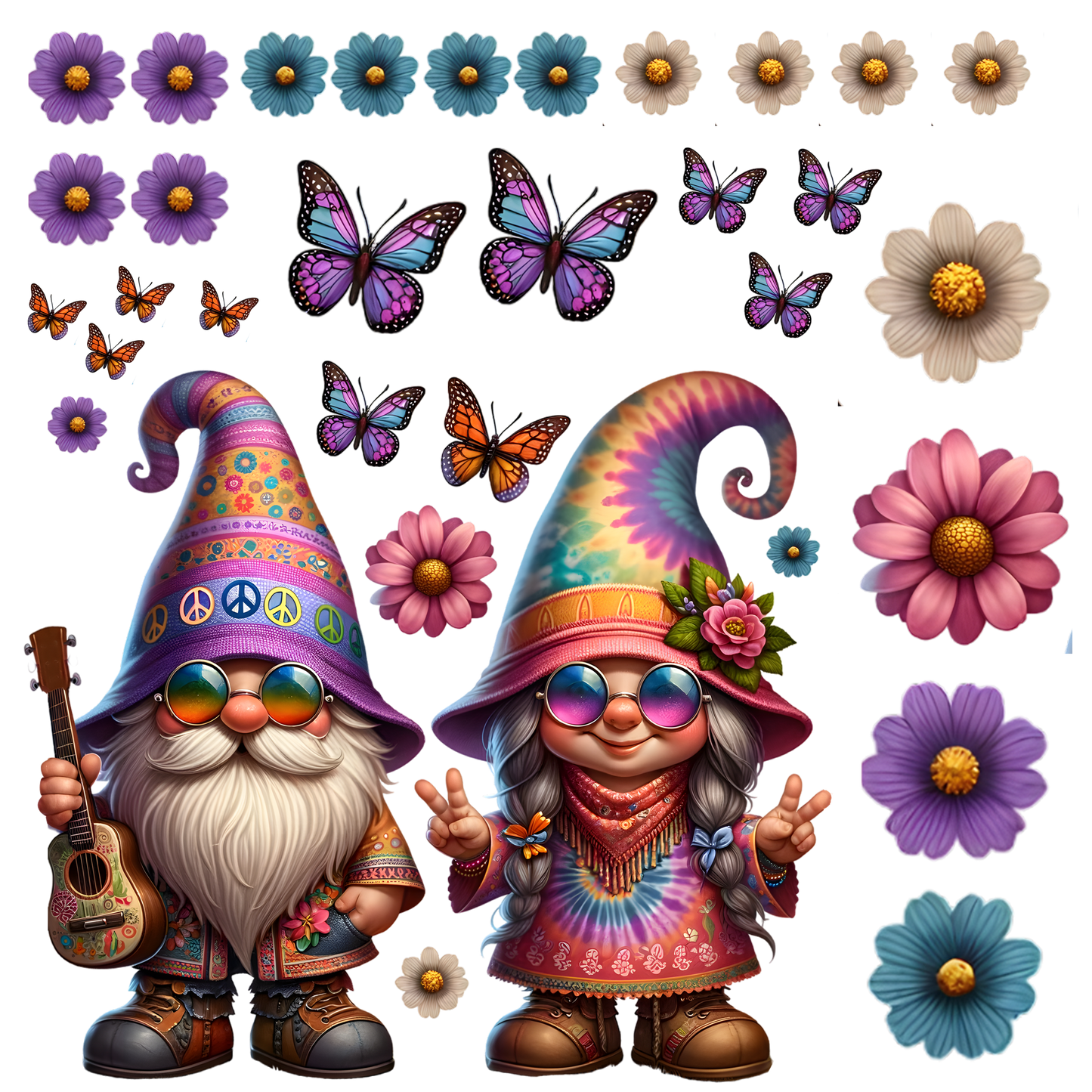 HIPPIE COUPLE ELEMENT SHEET 1