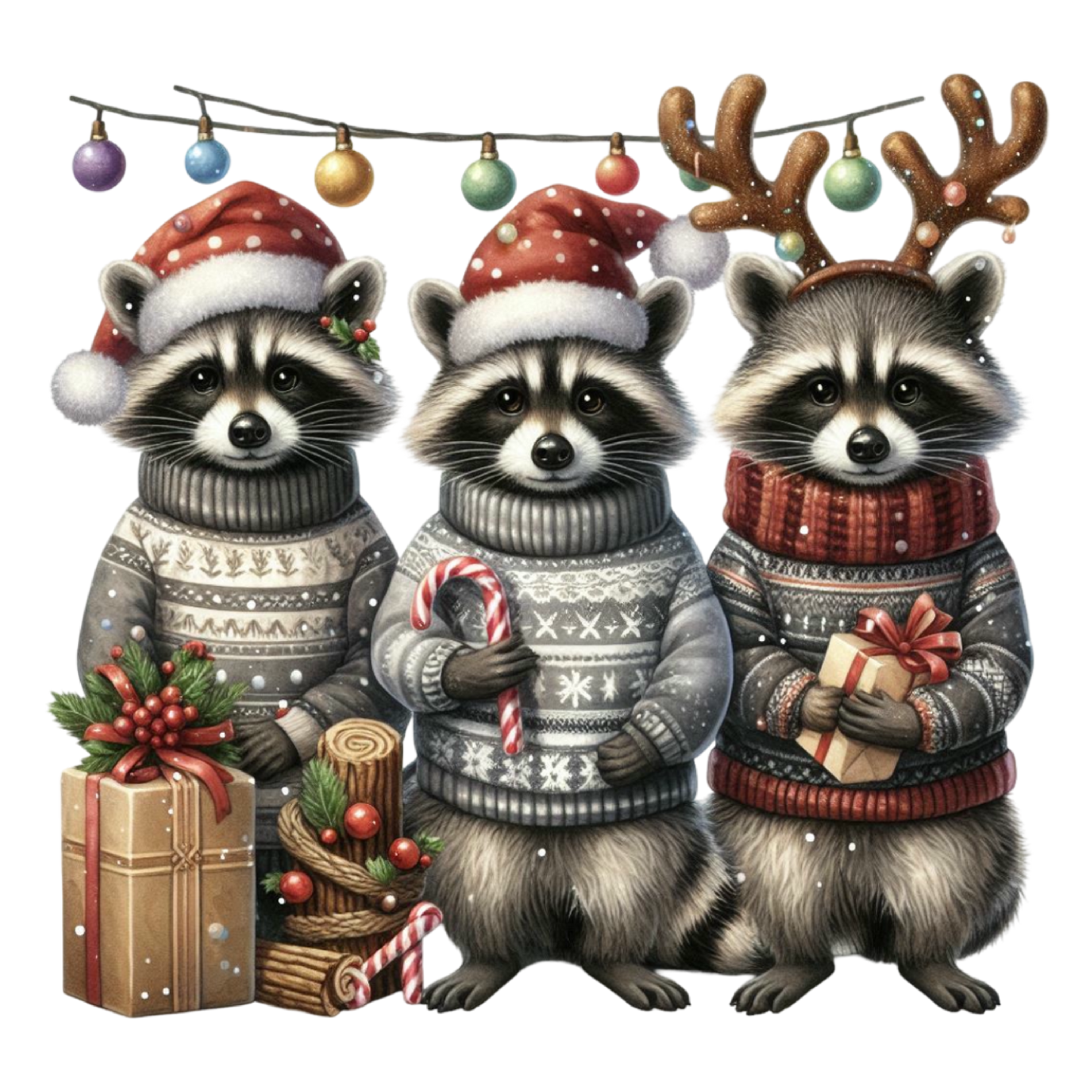 RACCOON TRIO