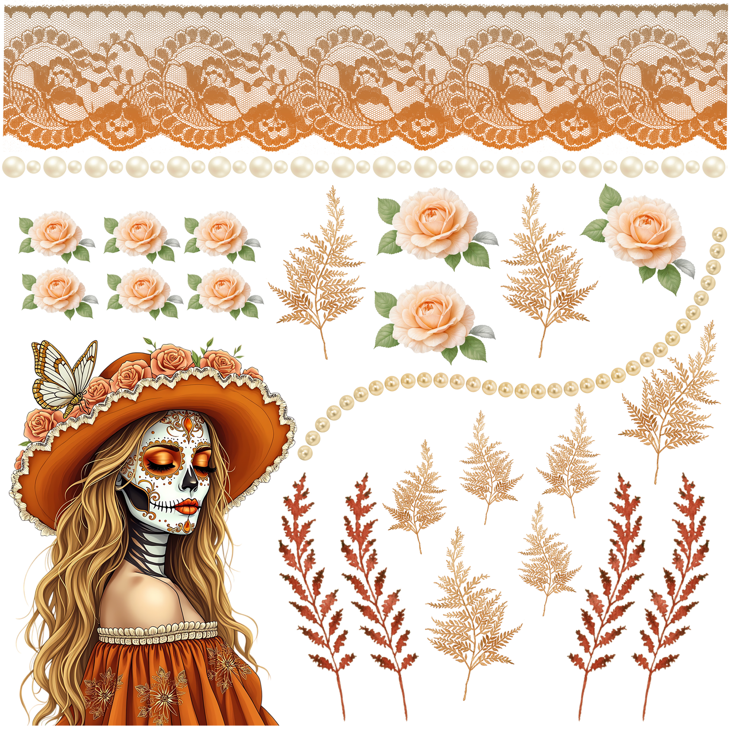 SUGAR SKULL ELEMENT SHEET 5