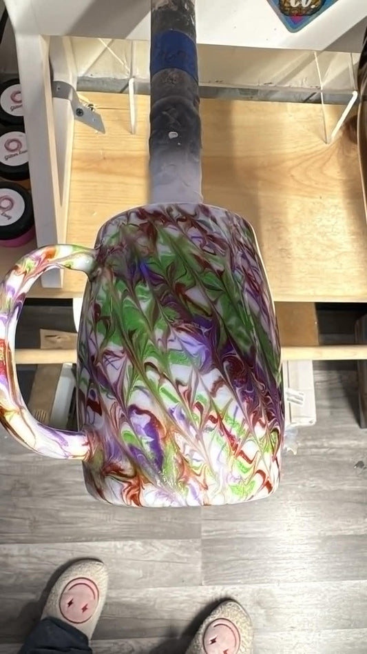 1105 ~ 14oz COFFEE MUG ~ white Karen b