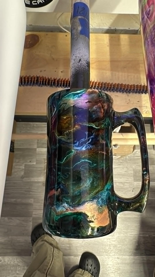 1211 ~ 20oz beer mug ~ black Susan k