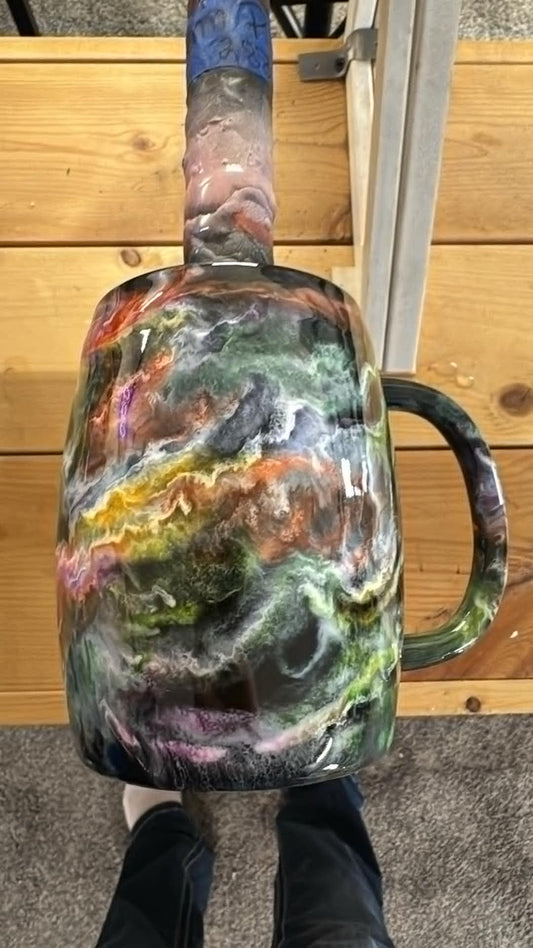 1233 ~ 14oz COFFEE MUG ~ BLACK ~ JENN P