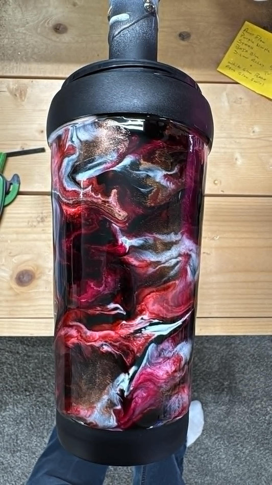 1237 ~ 16oz TRAVEL ~ black ~ AMBER F