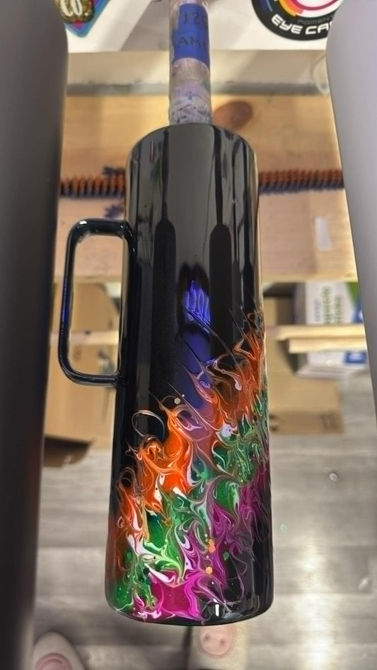 1250 ~ 30oz skinny hoggdle  ~ black ~ amber f