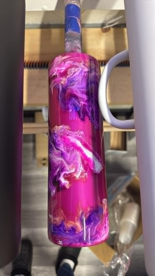 1258 ~ 30oz Skinny ~ stainless ~ amber f