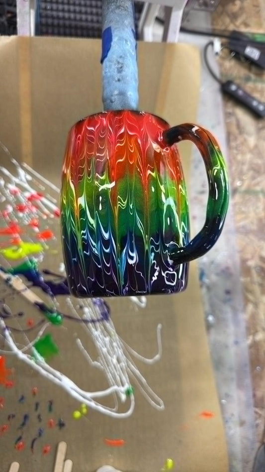 1260 ~ 14oz COFFEE MUG ~ black ~ jenn p