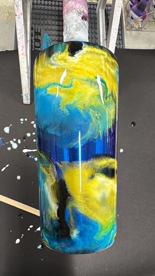 1396 ~ 16oz slim tapered ~ SKYGLASS GLAZE ~ TAMMY C