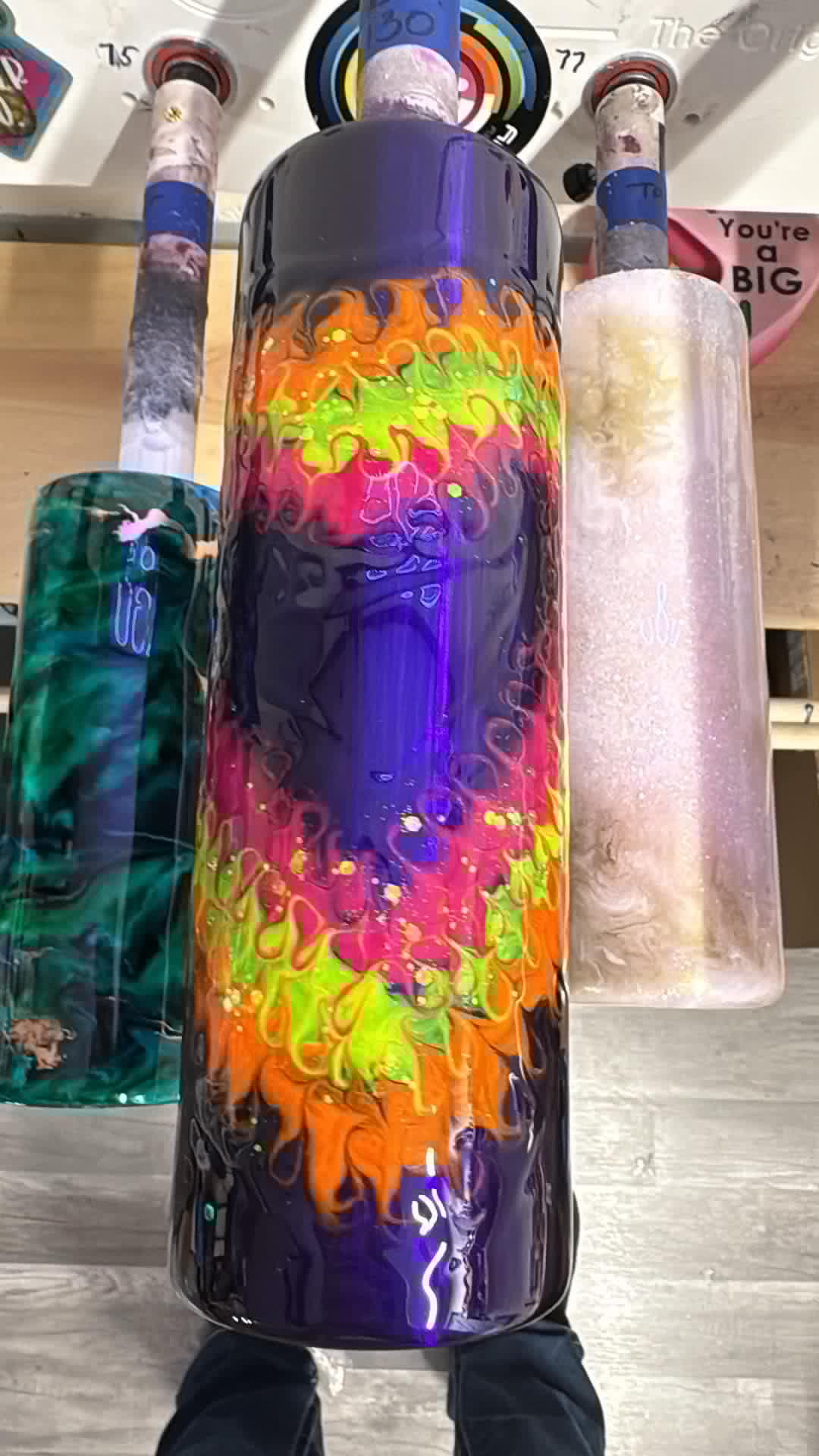 1421 ~ 30oz Skinny ~ STAINLESS ~ Amber F