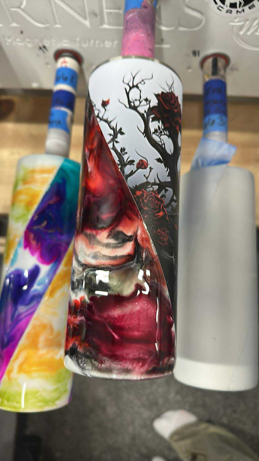 1671 ~ 20oz Skinny ~ ROSE THORNS V