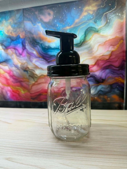 2698 - 16oz GLASS FOAMING SOAP DISPENSER ~ RICKY