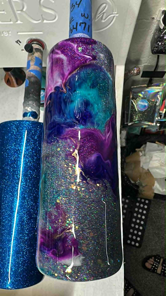 1734 ~ 20oz Skinny ~ midnight sky glitter ~ DIANE W