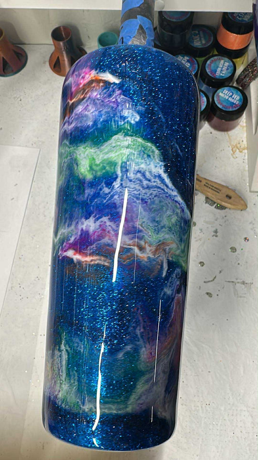 1735 ~ 32oz TAPERED ~ atlantic glitter ~ CHRISTINE P