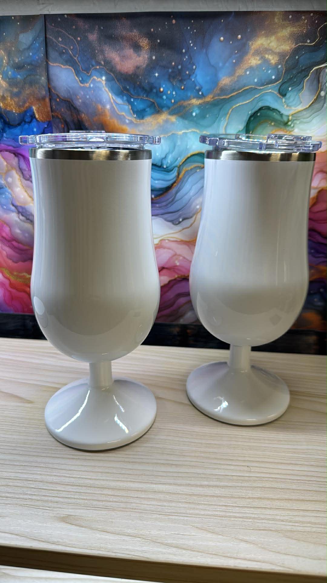 2422 ~ 17oz STEMMED WINE GLASS SET ~ JENN P