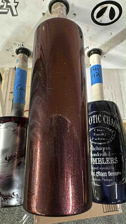 1940 ~ 30oz Skinny ~ MOCHA BURNISH MIXED MEDIA