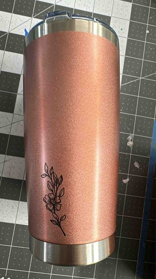 1943 ~ 20oz CLASSIC ~ ROSE MIXED MEDIA