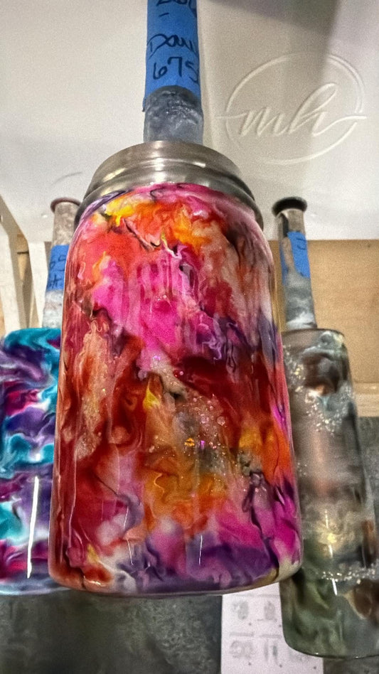 2664 ~ 17oz mason jar ~ DAWN H