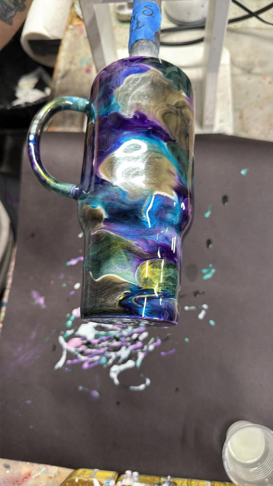 2771 ~ 24oz travel mug TIPSY ~ heather s