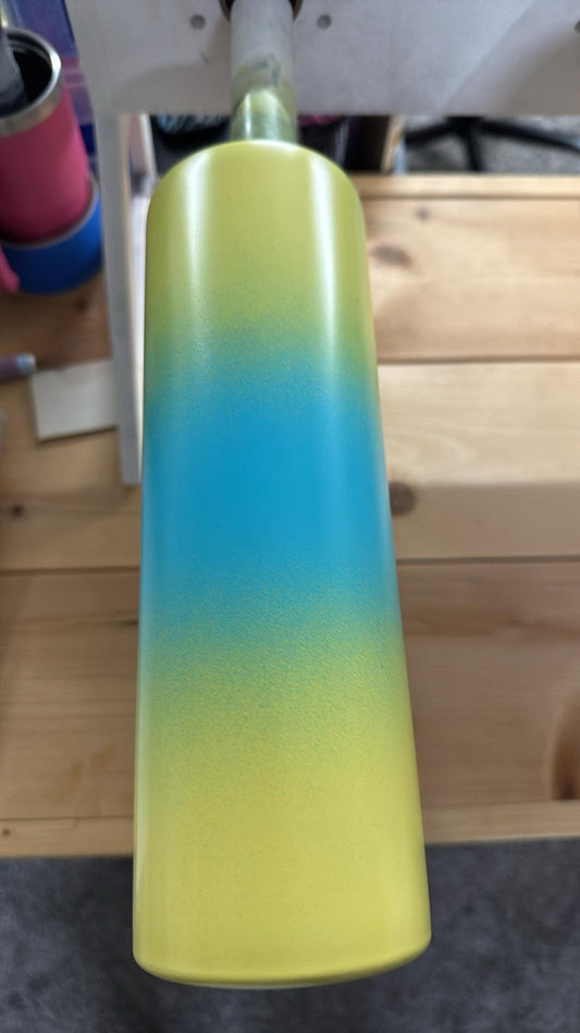 800 ~ 30oz Skinny ~ YELLOW/BLUE OMBRE ~ TIM T