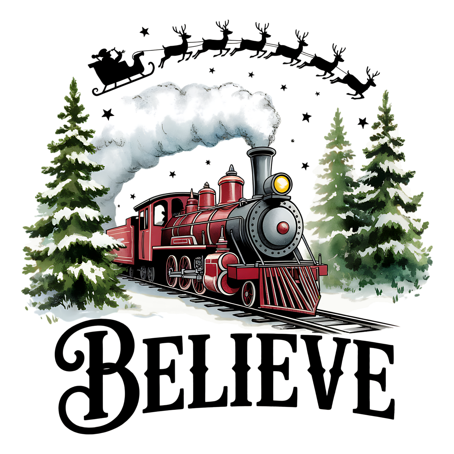 BELIEVE NORTH POLE TRAIN