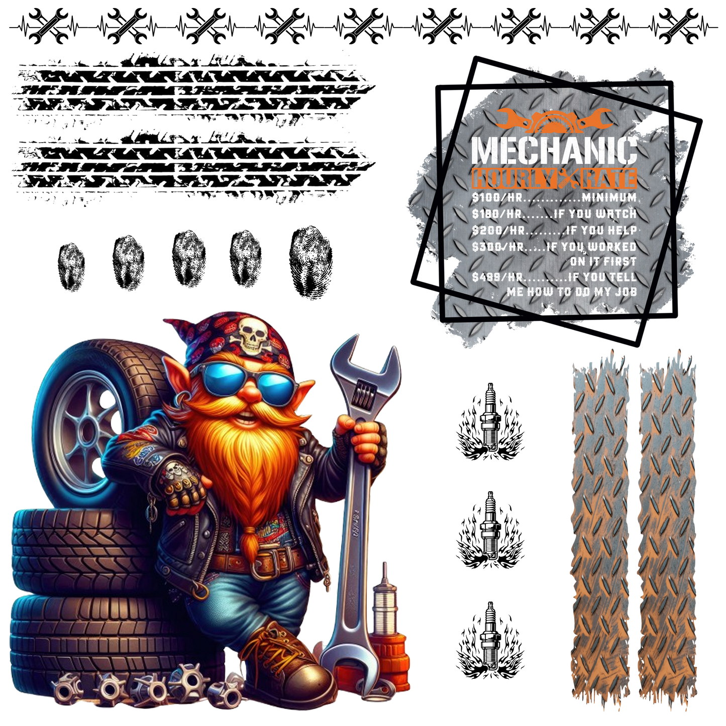 GARAGE GNOME 1 ELEMENT SHEET