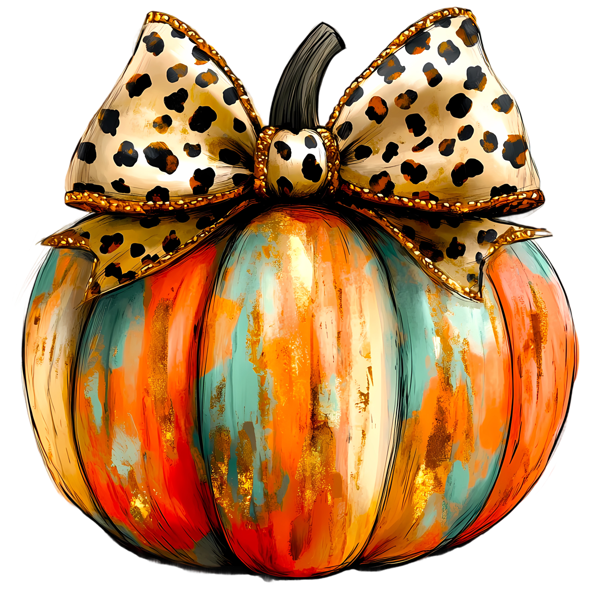 GOLD GLITTER PUMPKIN