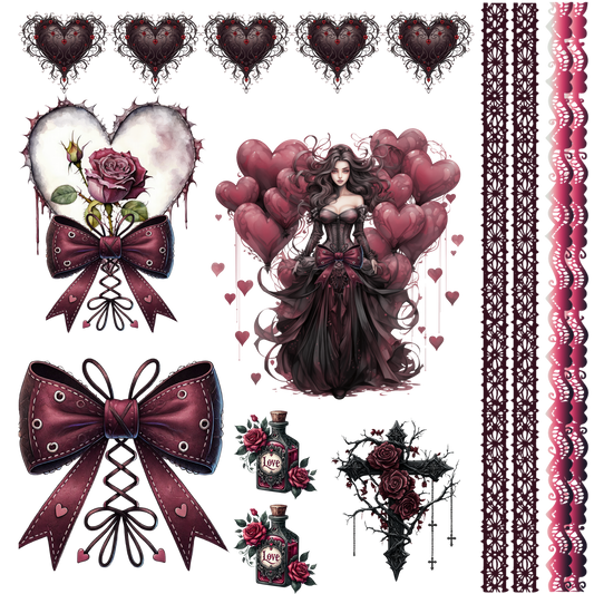 GOTH VALENTINE SHEET