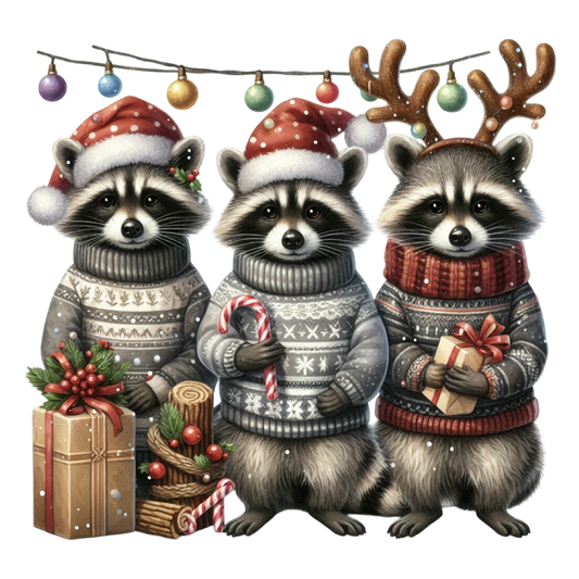 RACCOON TRIO