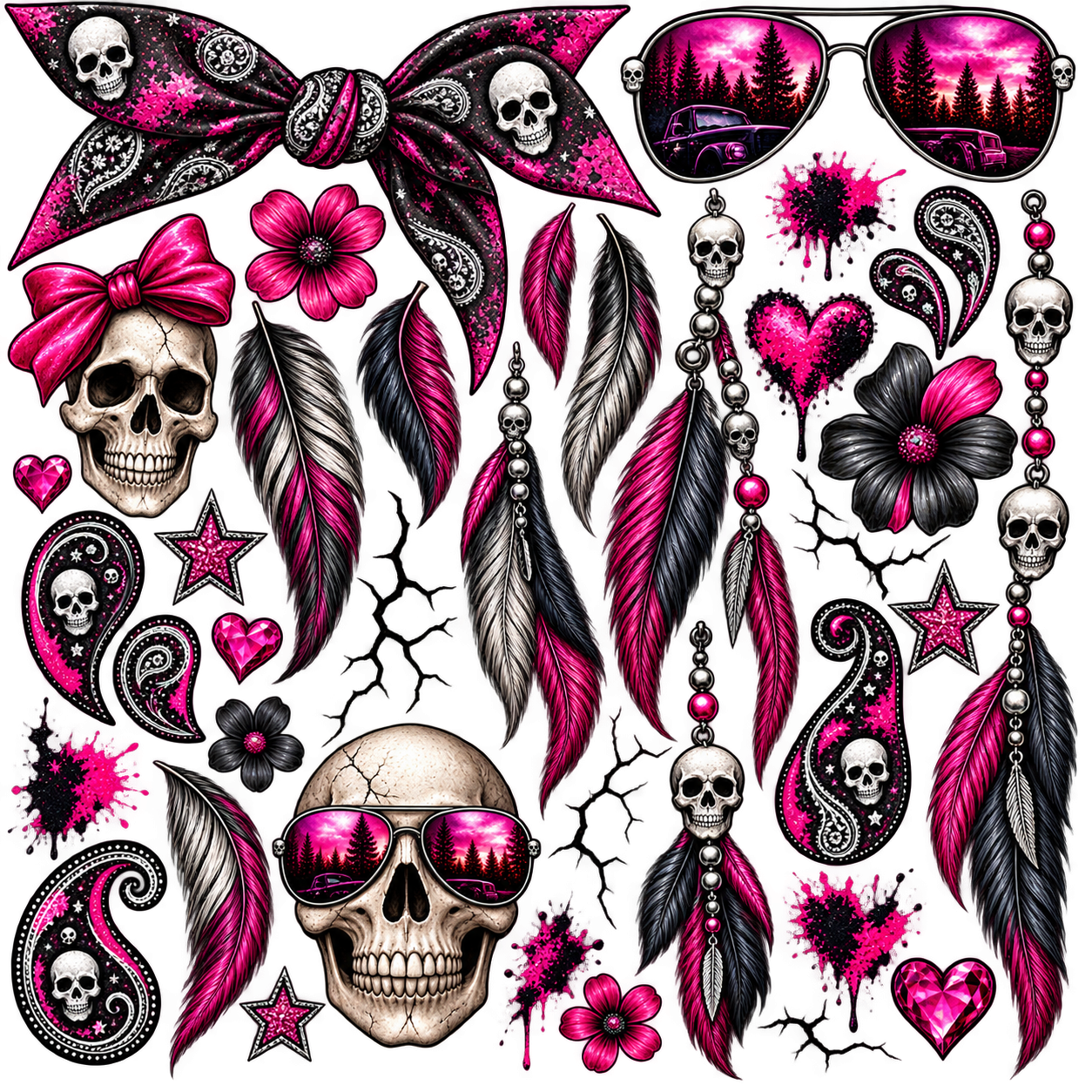 SKULL PINK LADY ELEMENT