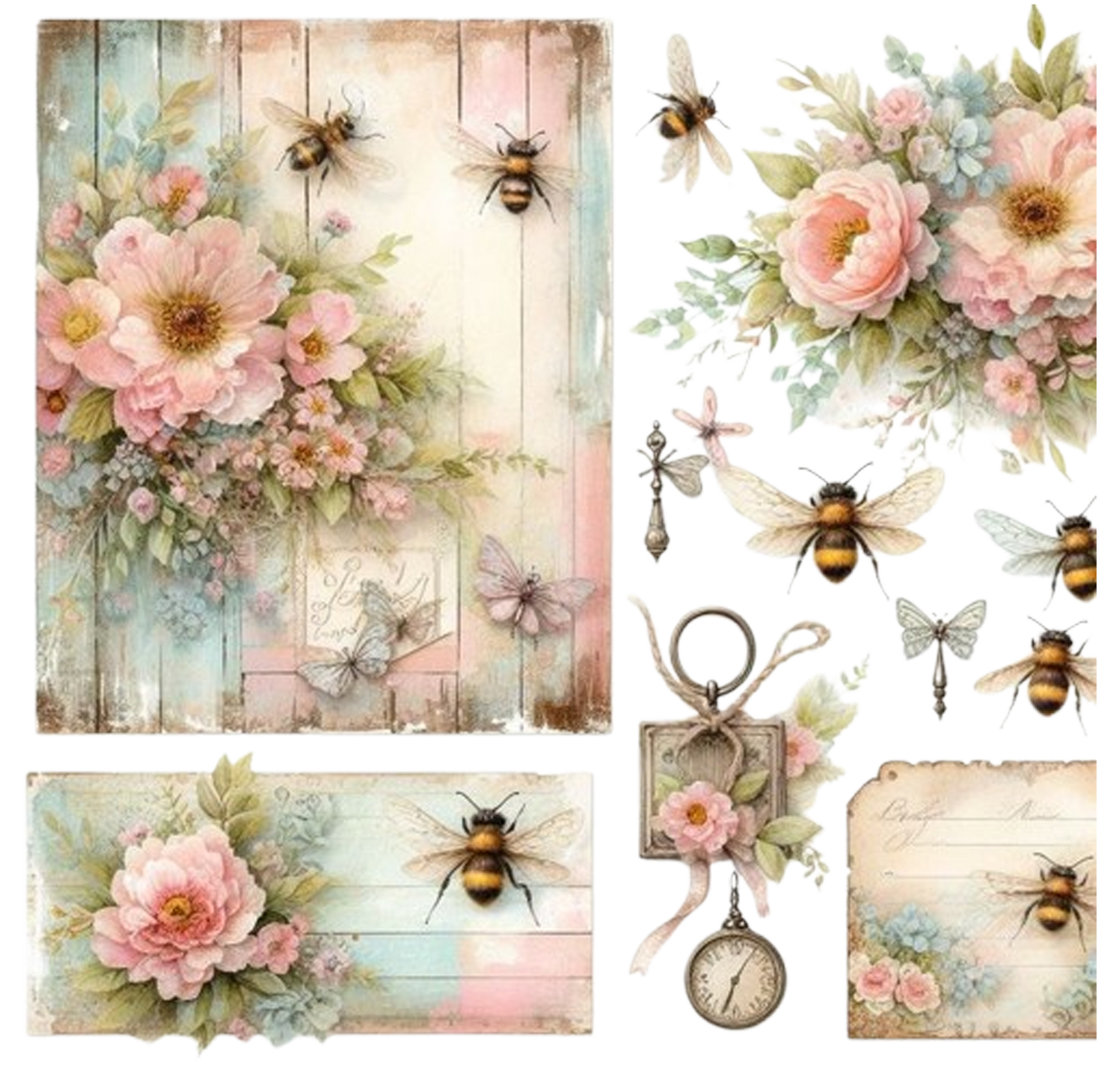 BEES & FLOWERS ELEMENT 2
