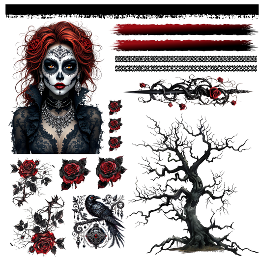 SUGAR SKULL ELEMENT SHEET 2