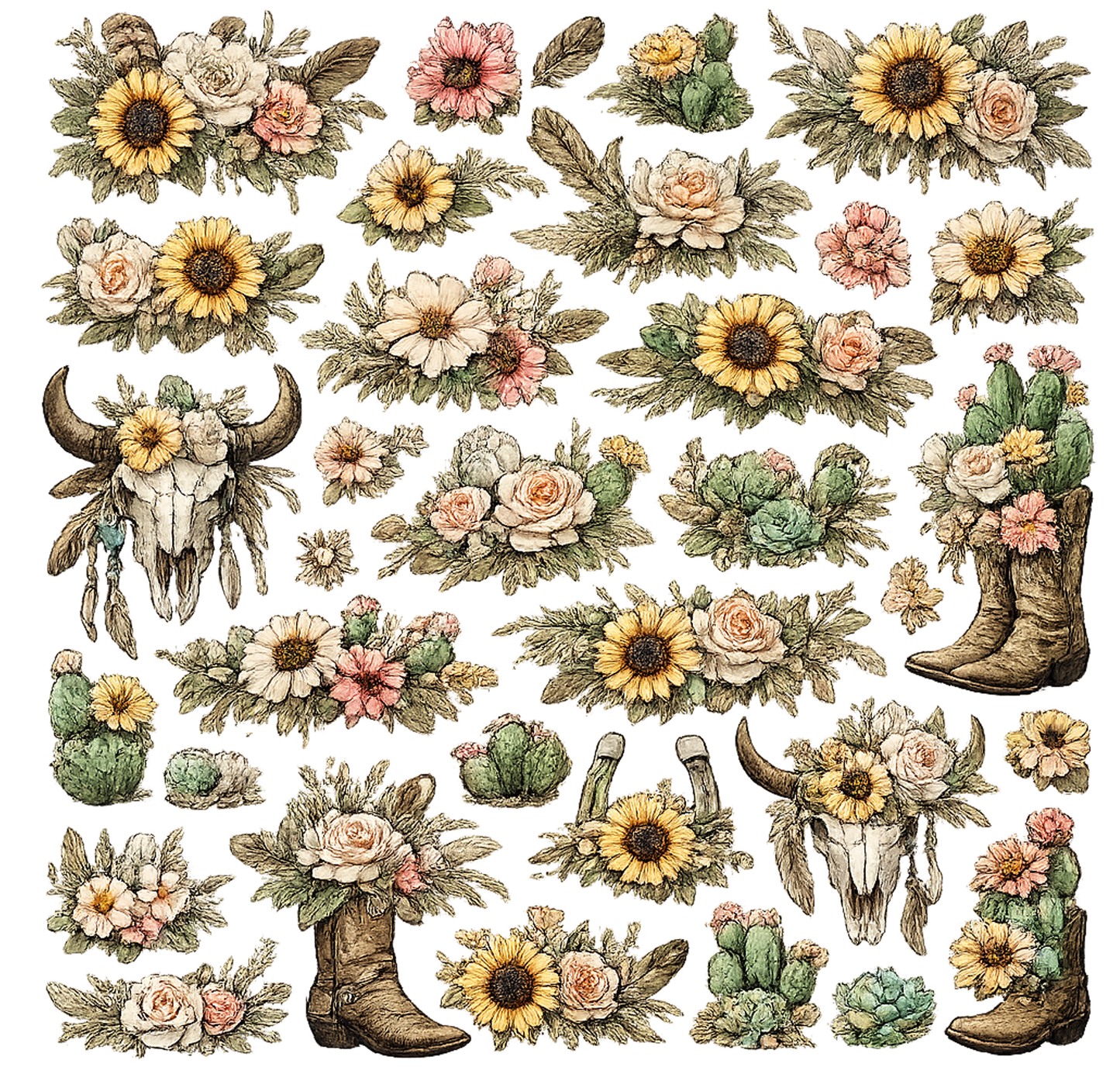 WESTERN FLOWER SHEET 1
