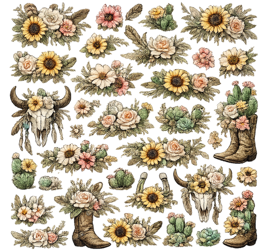 WESTERN FLOWER SHEET 1