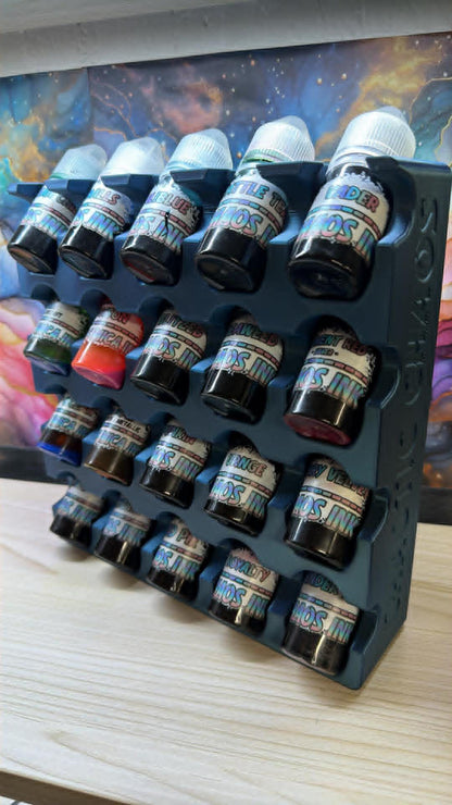 CHAOS WALL MOUNT INK RACK (HOLDS 20)